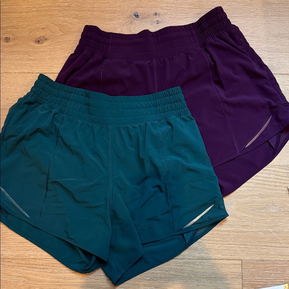 2 pair of Hotty Hot High-Rise Lined Shorts 4"